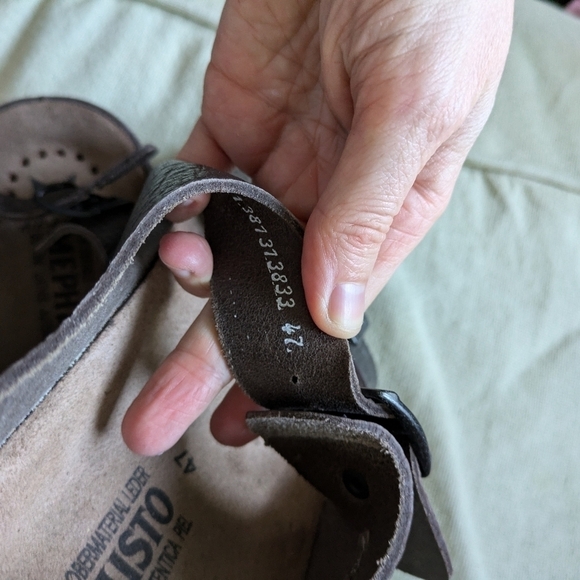 MEPHISTO Men's Zeus Leather Buckle Open Toe Sandal NEW Size 47 - Picture 6 of 9